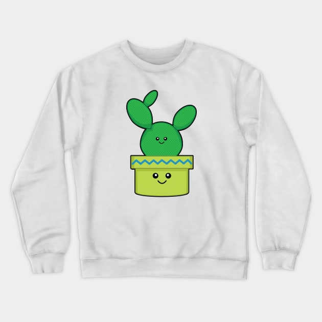 Happy Prickly Pear Crewneck Sweatshirt by Ashley Warner